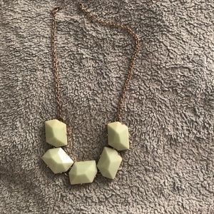 Mint & gold bauble necklace